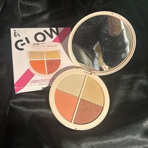 it Cosmetics CELEBRATE Glow Face & Eye Palette Blush & Highlighter NIB Free Ship
